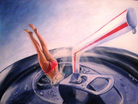 "Süße Versuchung"_70 x 80 cm_ Acryl